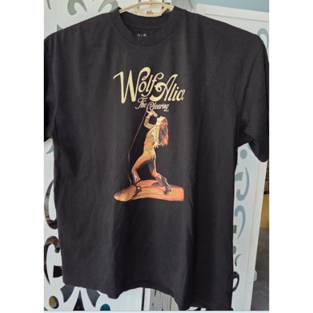 Wolf Alice The Clearing Blue Weekend Tour Shirt Black Graphic Tee Unisex XL New